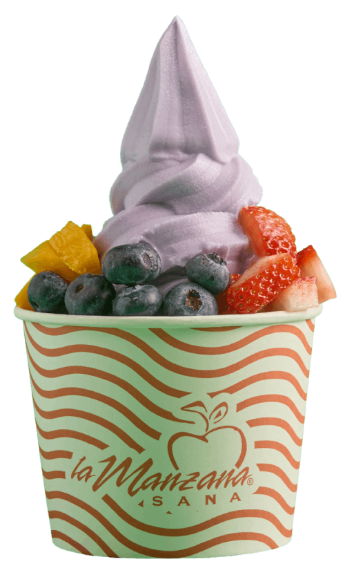 Helado de yogurt La Manzana Sana